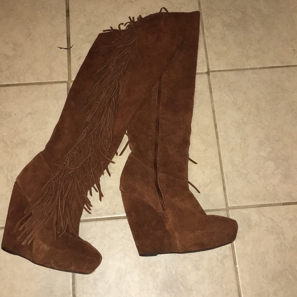 Steve Madden Over the Knee Finge Boots